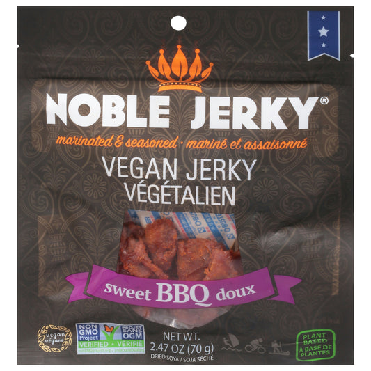 Noble Jerky Jerky Vegan Sweet Bbq - 2.47 OZ (Pack of 12)