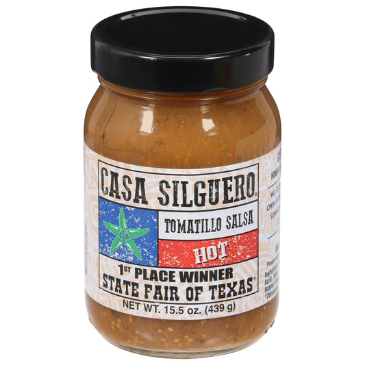 Casa Silguero Salsa Tomatillo Hot 15.5 Oz Pack of 12