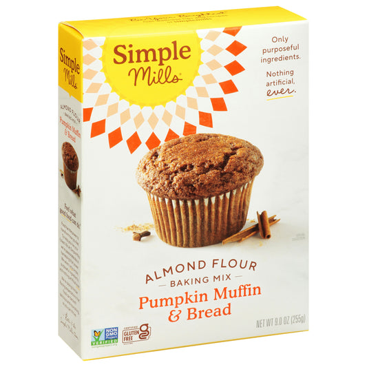 Simple Mills Mix Muffin Pumpkin 9 oz (Pack of 6)