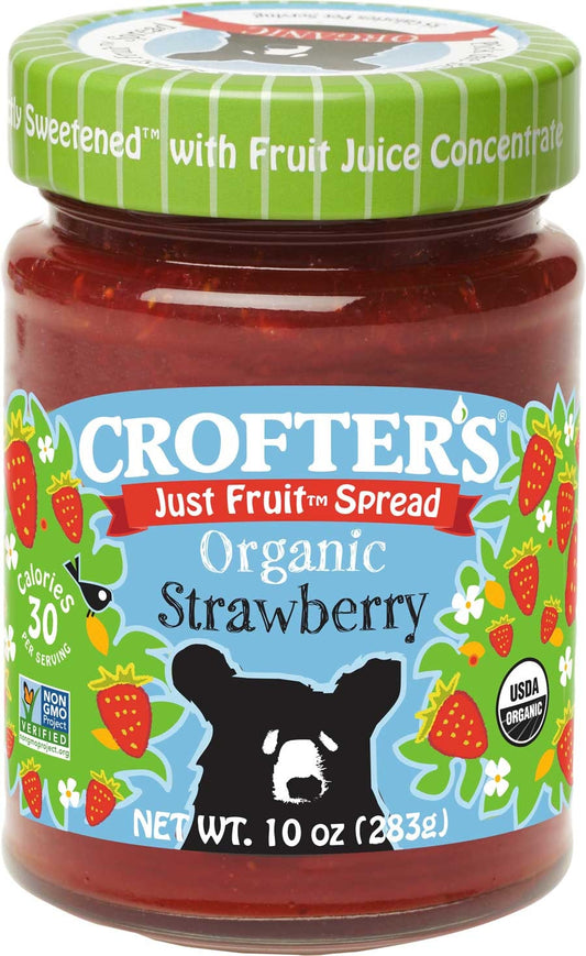 Crofters Fruit Spread Strawberry Organic 10 Oz (Pack of 6)