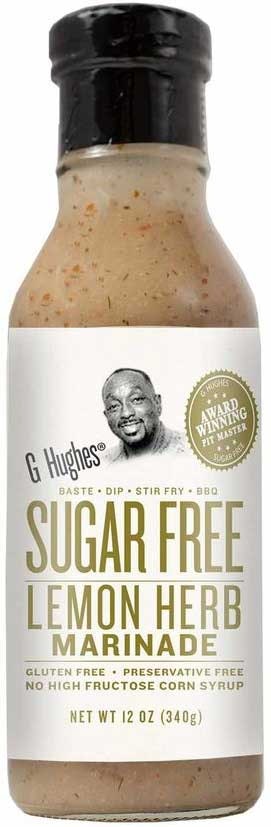 G Hughes Smokehouse Sugar Free Lemon Herb Marinade - 12 Ounce (Pack of 6)