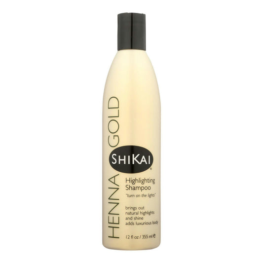 Shikai Shampoo Highlighting Henna Gold 12 Oz (Pack of 3)