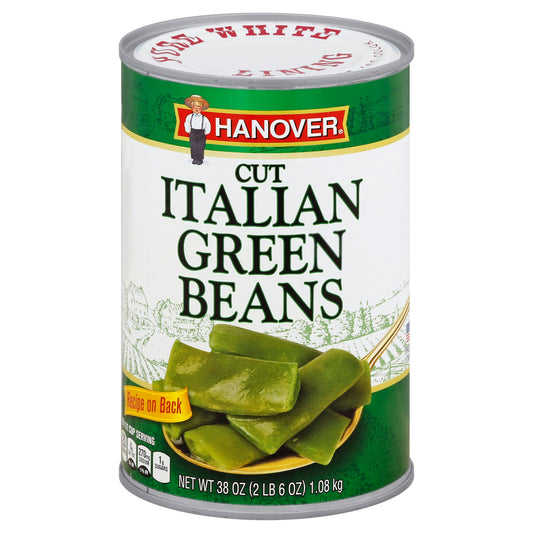 Hanover Green Beans Italian Cut 38 Oz (Pack of 12)