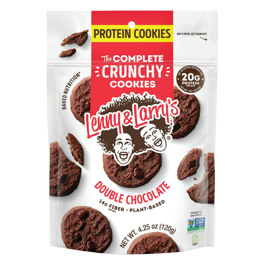 Lenny & Larrys Cookie Double Chocolate Crunchy 4.25 oz (Pack of 6)