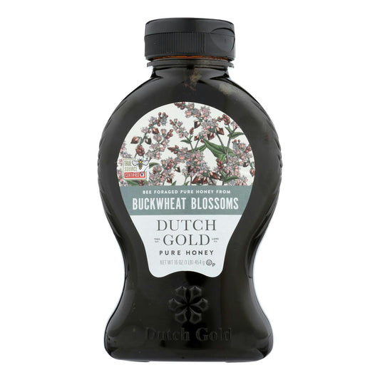 Buckwheat Blossoms Honey Dutch Gold - 16 oz (Pack of 6)
