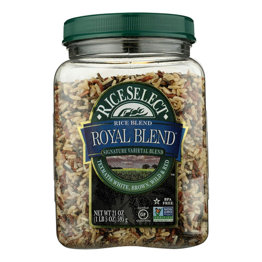 Rice Select Royal Blend - White Brown and Red 21 oz (Pack of 4)