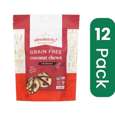 Absolutely Gluten Free Chews - Coconut - Cranberry - Gluten Free 5 oz (Pack of 12)