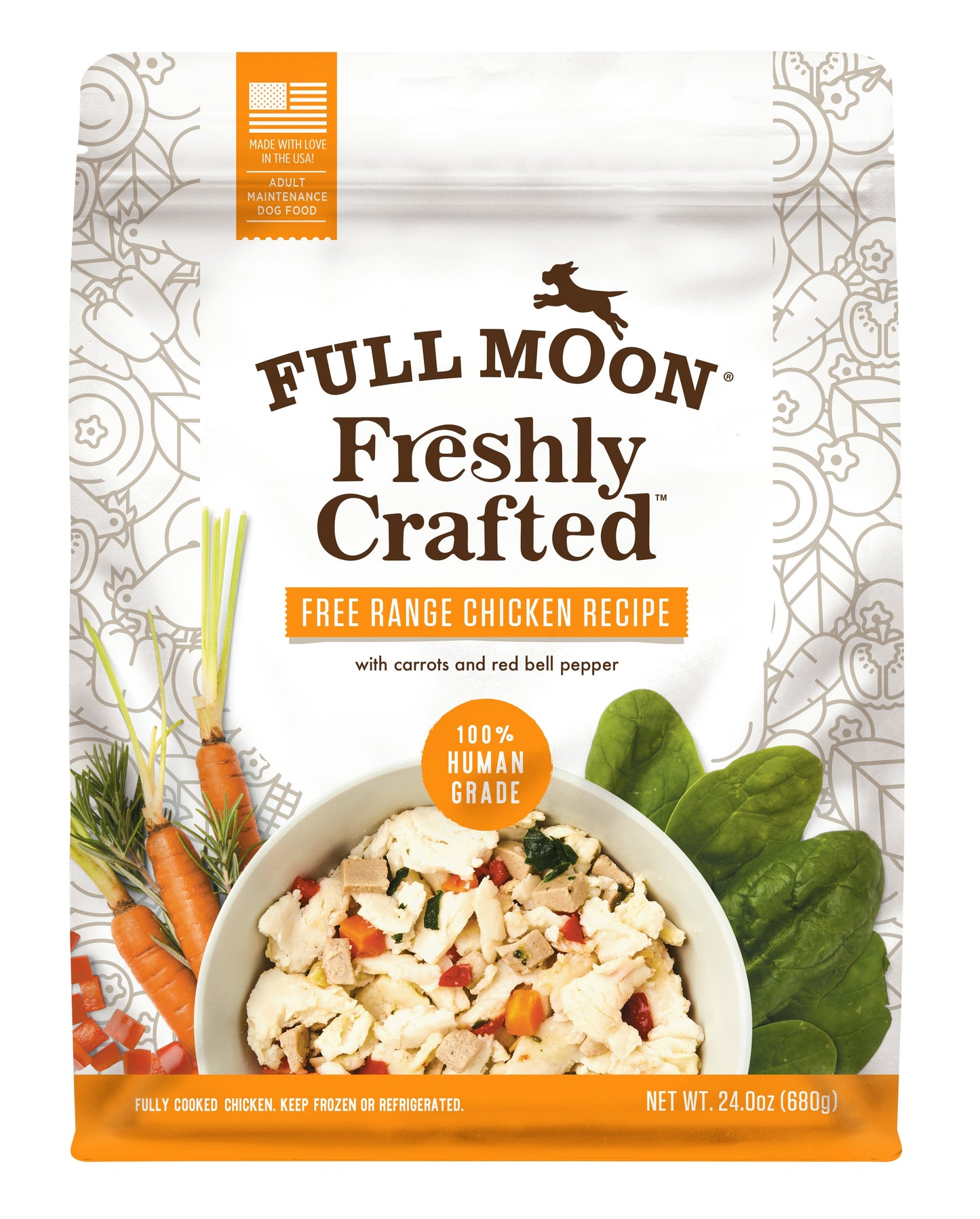 Full Moon Meal Dog Chicken Frozen 1.5 Lb Pack of 6
