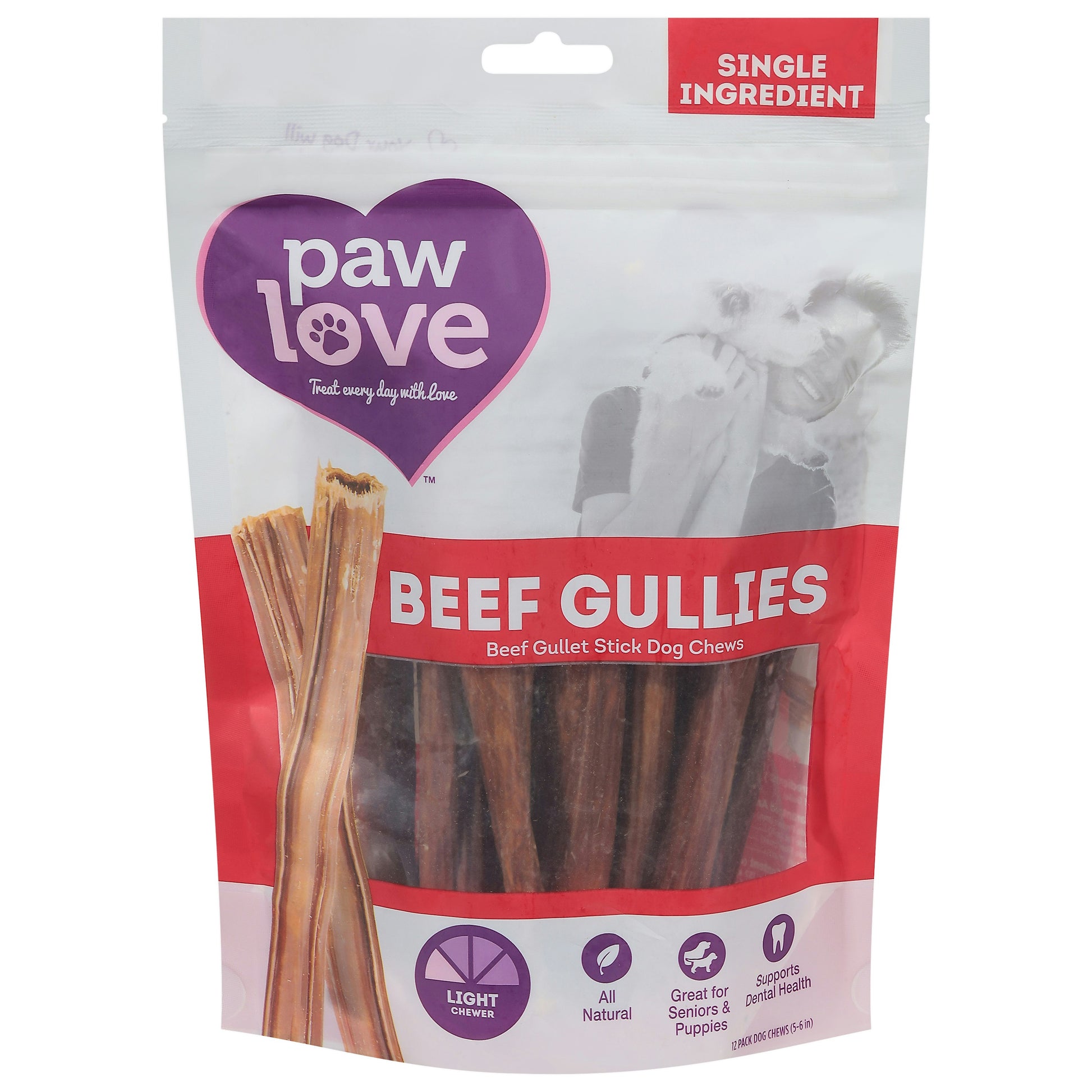 Paw Love Gullet Stick 12 Pc Pack of 6