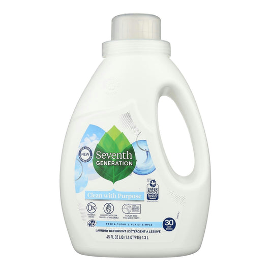 Seventh Generation - Liquid Laundry Free And Clear 45 fl. oz (Pack of 6)