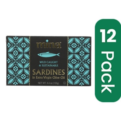 Mina - Sardines In Evoo 4.4 oz (Pack of 12)