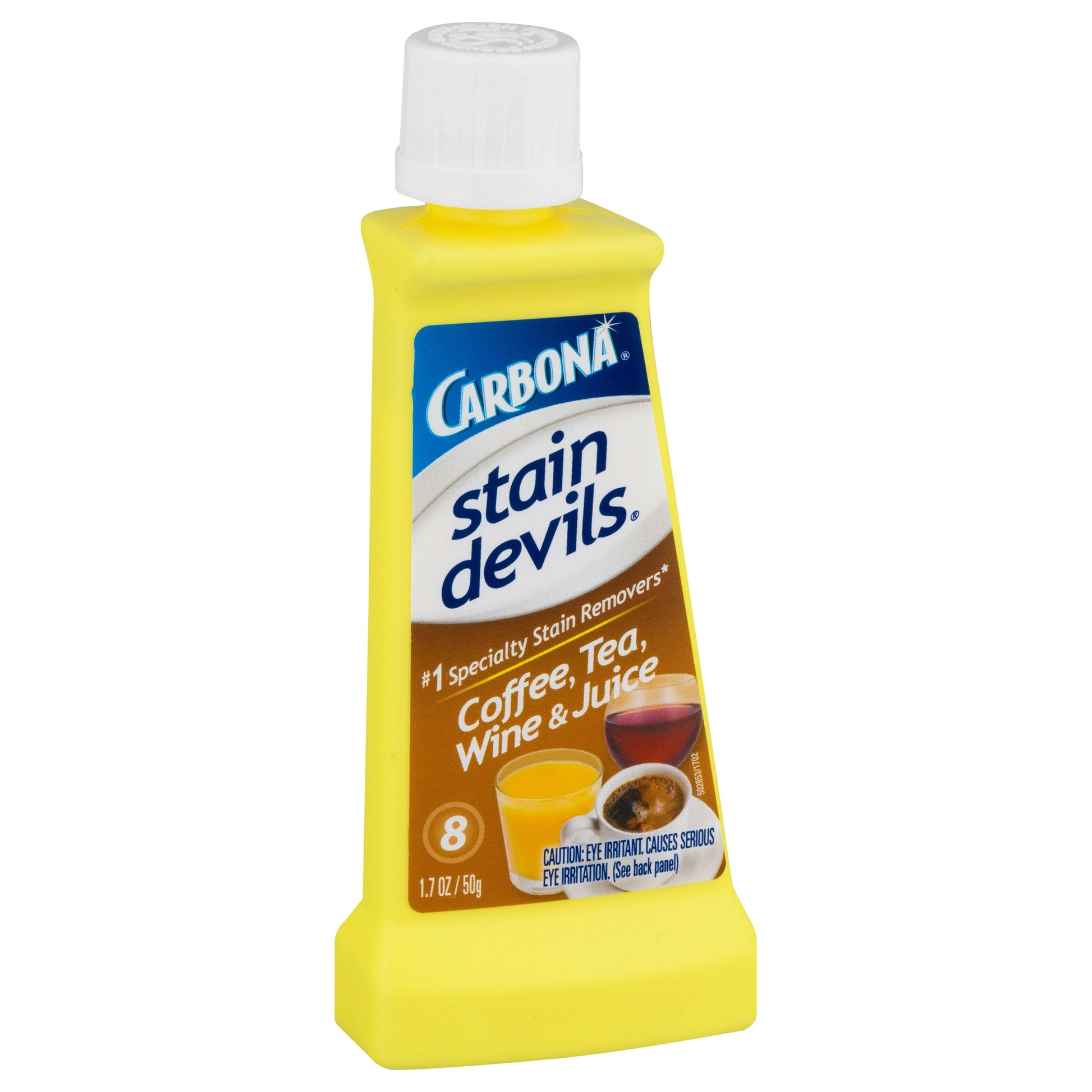 Carbona Stain Devils Stain Remover Coffee Tea Wine & Juice Bottle - 1.7 Fl. oz (Pack of 6)