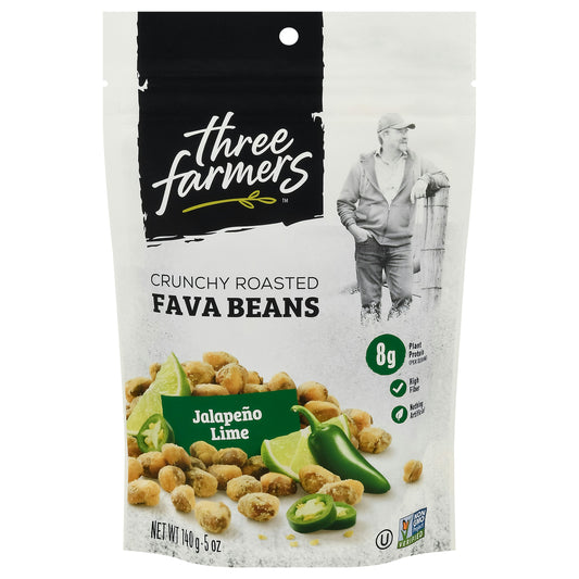 Three Farmers Foods Inc Bean Roasted Jalapeno Lime 5 oz (Pack of 6)