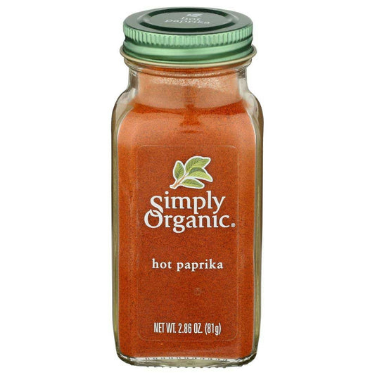 Simply Organic Hot Paprika Seasoning 2.86 Oz Pack of 6