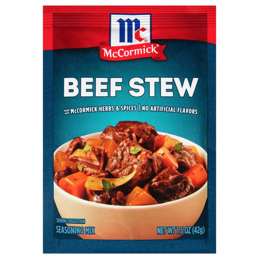 Mc Cormick Mix Seasoning Beef Stew 1.5 Oz Pack of 12