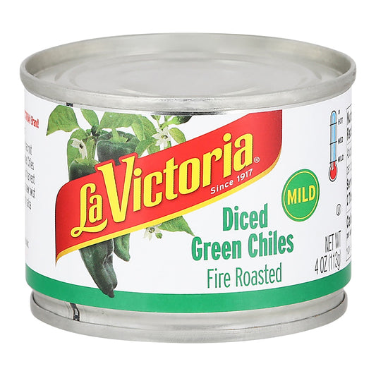 La Victoria Chile Grain Diced Mild 4 oz (Pack of 24)
