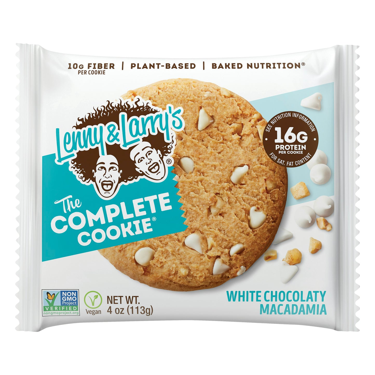 Lenny & Larrys Cookie White Chocolate Macadamia Complete 4 oz (Pack of 12)
