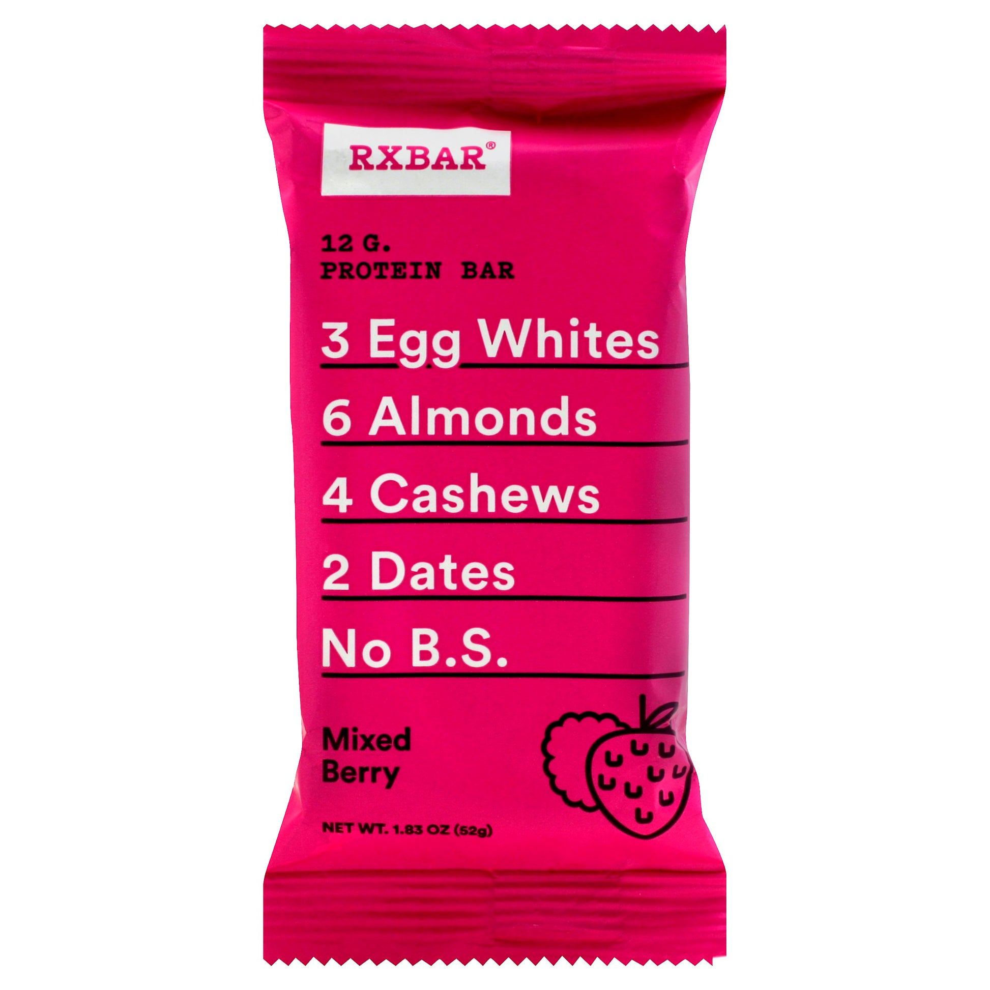 Rxbar Bar Mixed Berry 1.83 oz (Pack of 12)