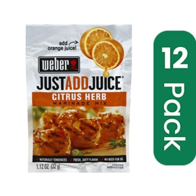 Weber Marinade Citrus Herb Just Add Juice 1.12 oz (Pack of 12)