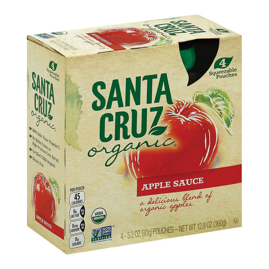 Santa Cruz Organic Apple Sauce - 3.2 oz (Pack of 6)