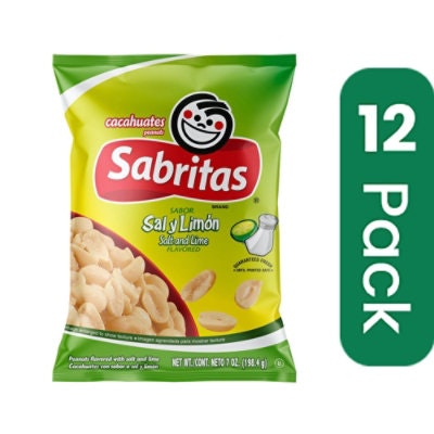 Gamesa Sabritas Peanut Salt & Lime 7 Oz (Pack of 12)