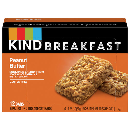 Kind Bar Peanut Butter Breakfast 10.58 Oz Pack of 5