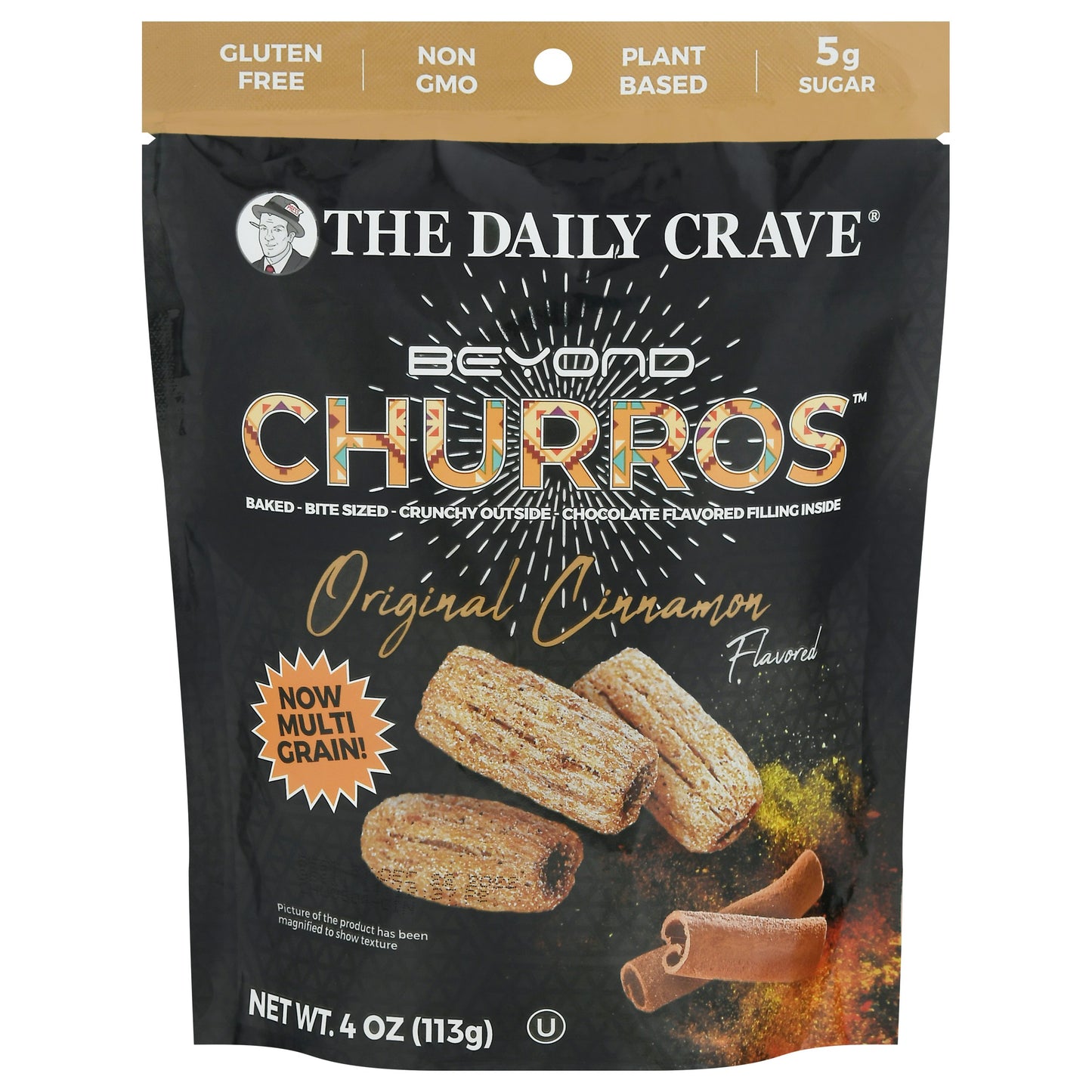 The Daily Crave Churro Cinnamon 4 oz (Pack of 6)