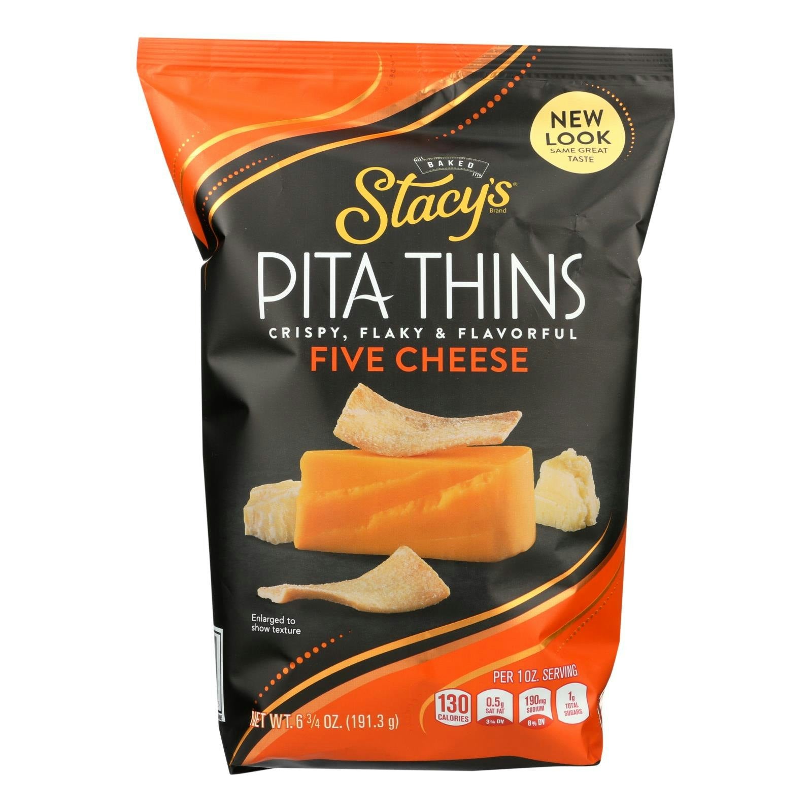 Stacy's Five Cheese Baked Pita Thins Crisps - 6.75 oz (Pack of 8)
