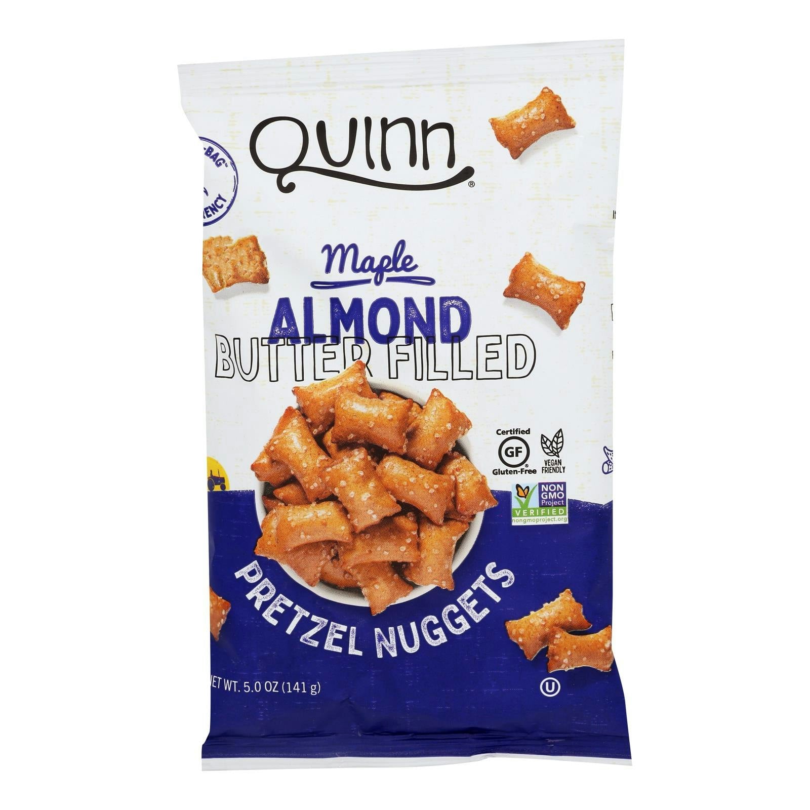 Quinn - Pretzel Nuggets Maple Almond Filled 5 oz (Pack of 8)
