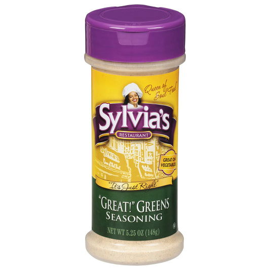 Sylvias Seasoning Rub Great Greens 5.25 Oz (Pack of 12)