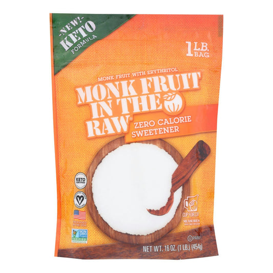 In The Raw - Monk Fruit In Raw With Erythritol 16 oz (Pack of 8)