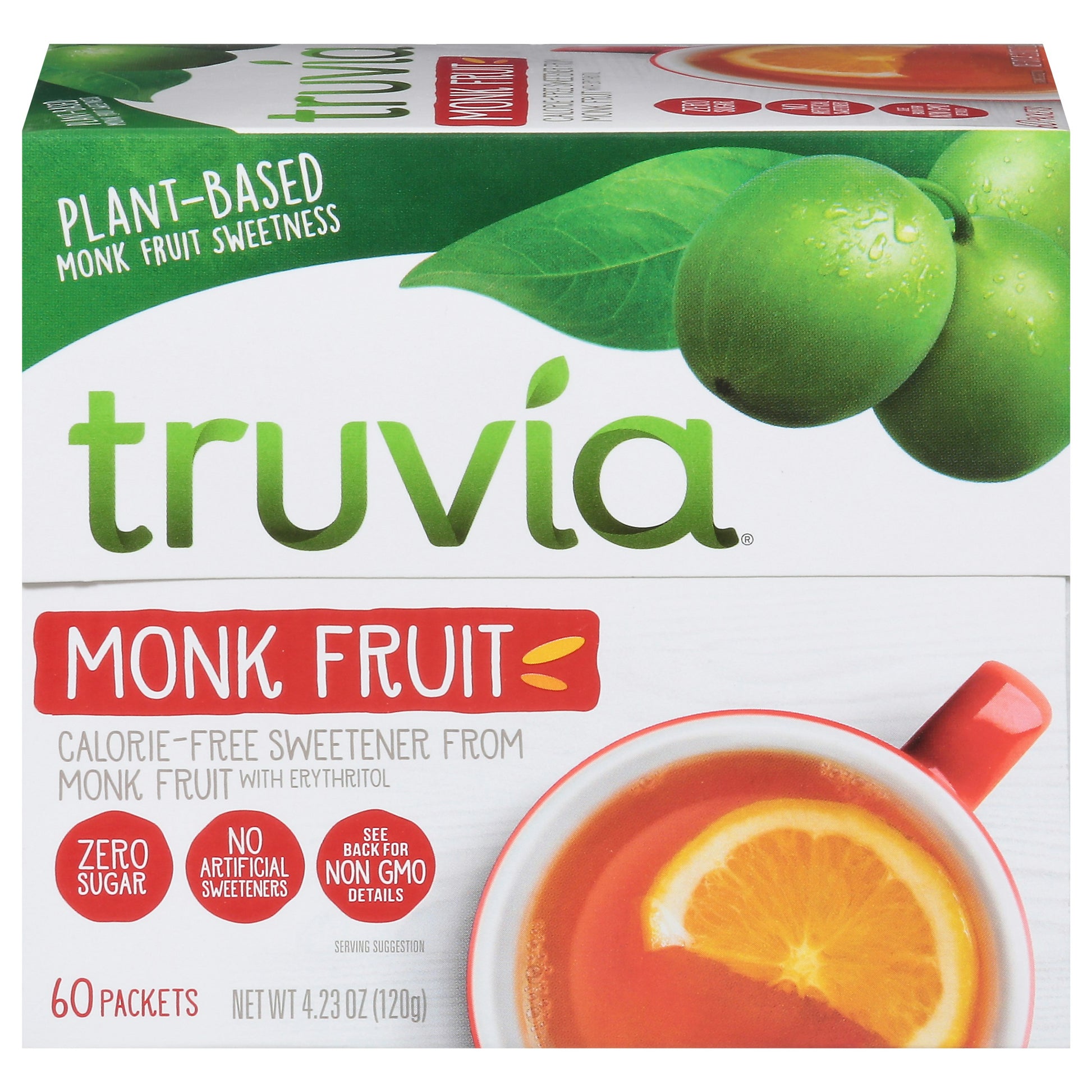 Truvia Sweetener Monk Fruit 4.23 Oz Pack of 12