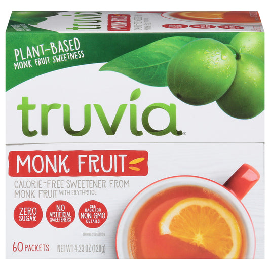 Truvia Sweetener Monk Fruit 4.23 Oz Pack of 12