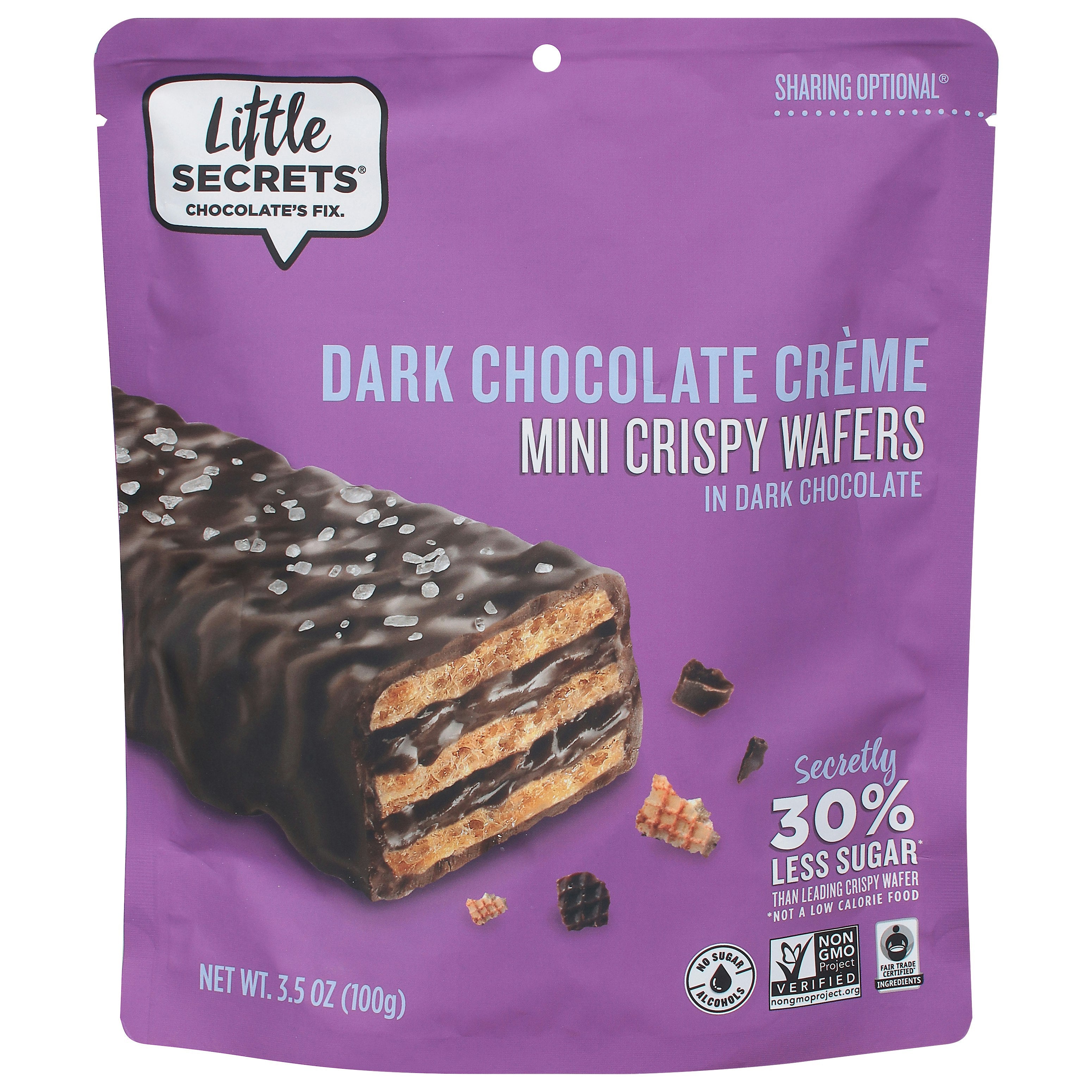 Little Secrets Llc Wafer Dark Chocolate Sea Salt