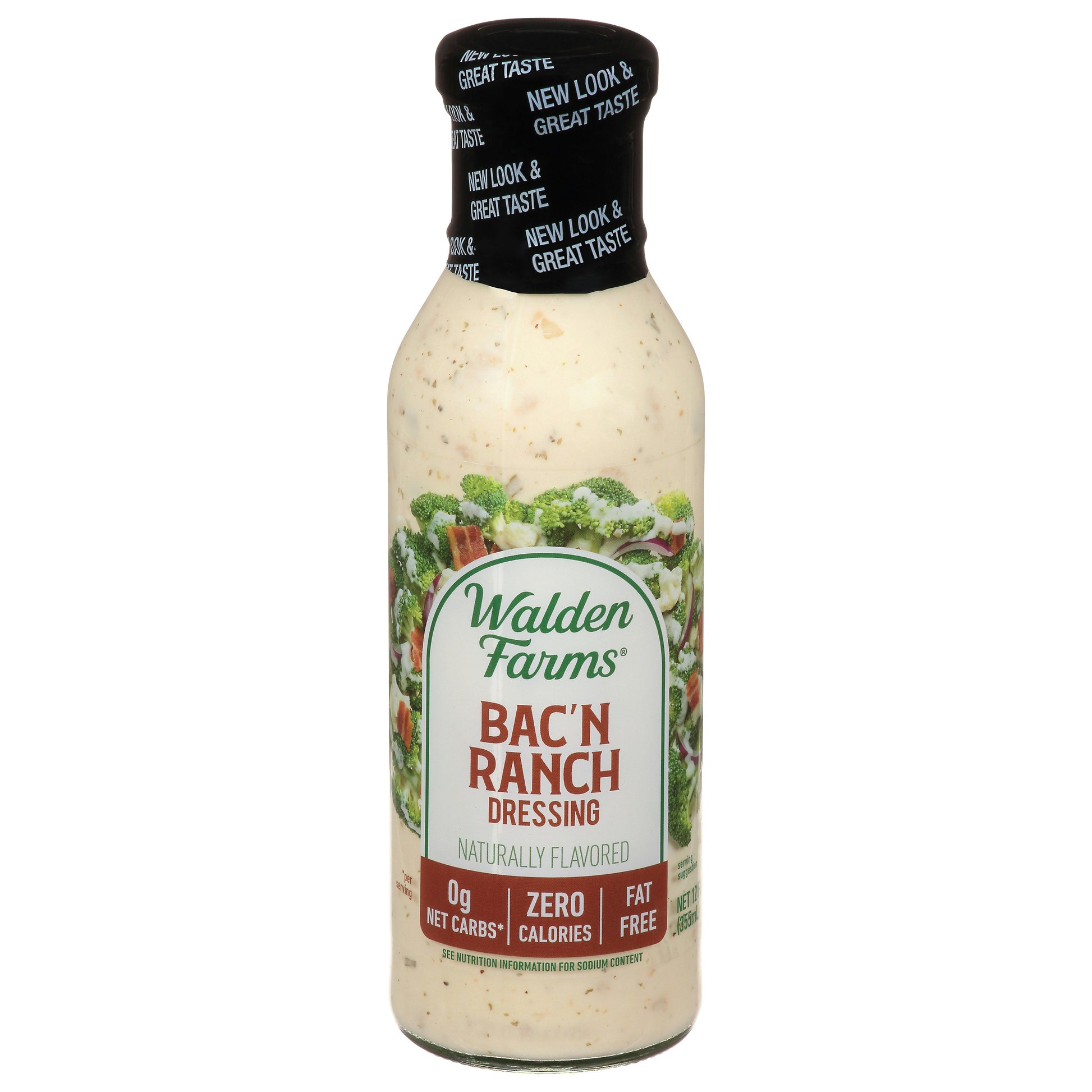 Walden Farms Dressing Calorie Free Bacon Ranch 12 FO (Pack of 6)