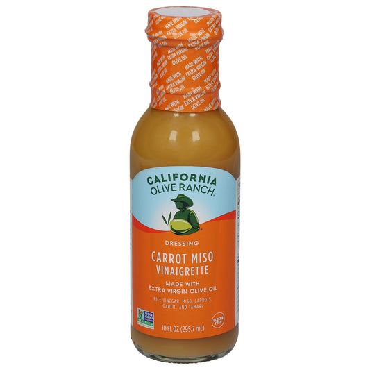 California Olive Ranch Dressing Carrot Miso Vinaigrette 10 Fl Oz (Pack of 6)