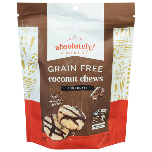 Absolutely Gluten Free Coconut Chews W Cocoa 5 oz (Pack of 12)