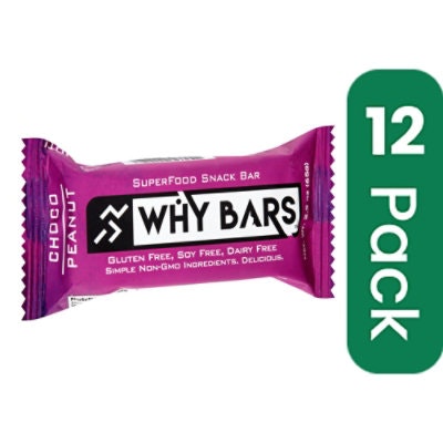 Why Bars Bar Chocolate Peanut 2.04 Oz (Pack of 12)