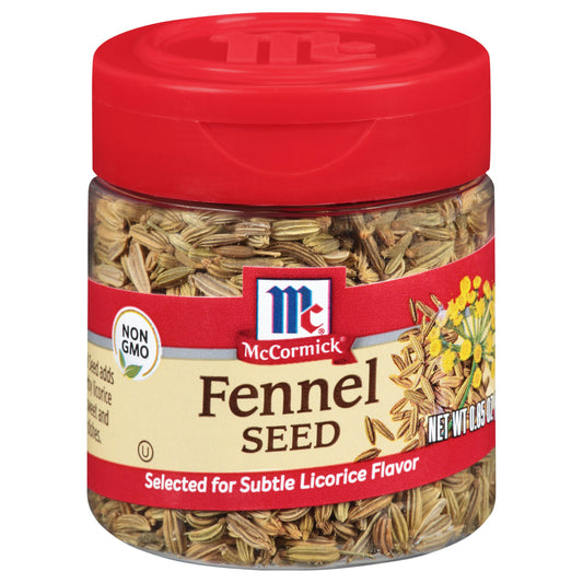 Mc Cormick Spice Fennel Seed Whole 0.85 Oz Pack of 6