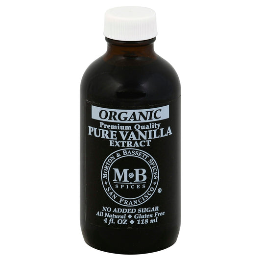 Morton & Bassett Extract Vanilla Organic 4 Oz Pack of 3
