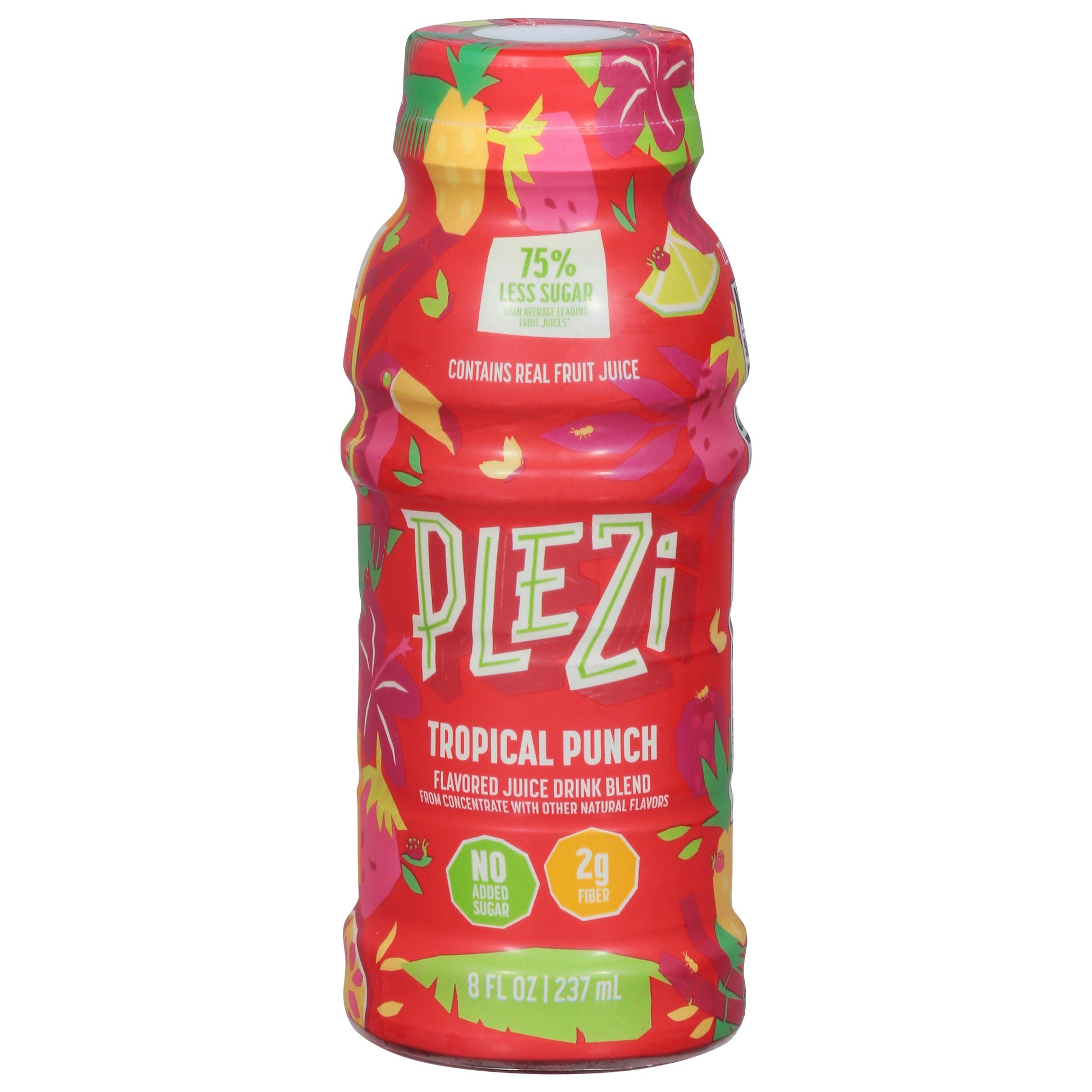Plezi Juice Kids Tropical Punch 8 Fo Pack of 12
