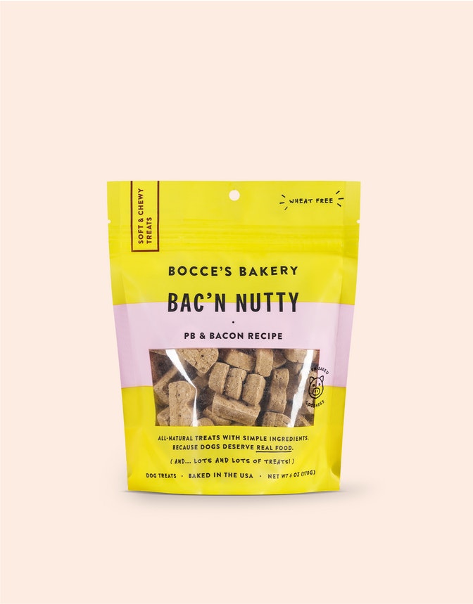 Bocce's Bakery - Dog Treat Bacon Nutty Soft 6 oz (Pack of 12)