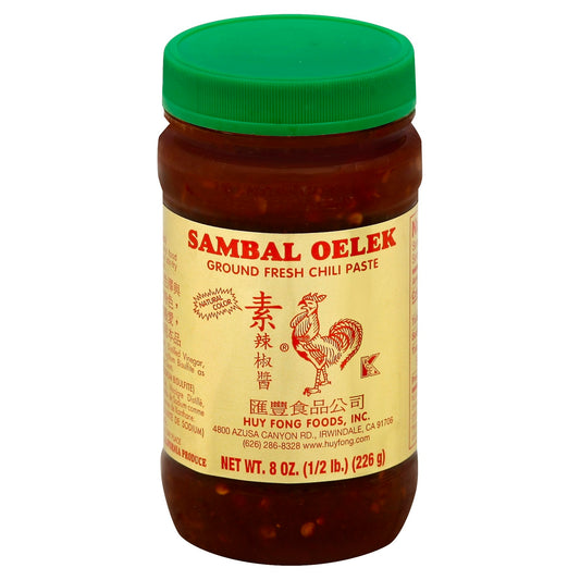 Huy Fong Paste Chili Sambal Oelek 8 oz (Pack of 12)