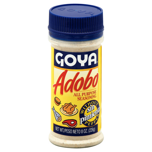 Goya Seasoning Adobo W/O Pepper 8 Oz Pack of 24